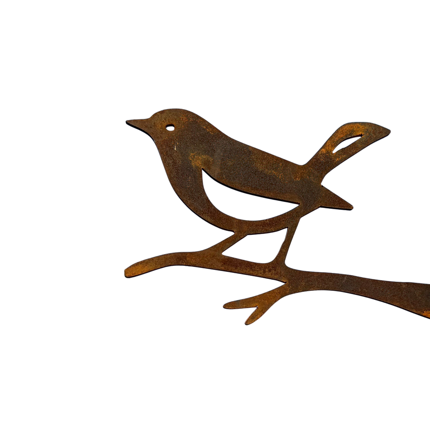 Tuinvorm GORGE – vogel op tak van cortenstaal voor in boomstam