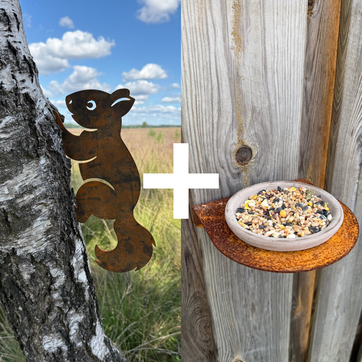 Tuinvorm EKORN + Vogelvoederschaal OASIS