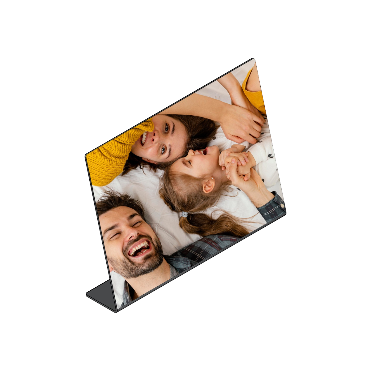 Fotoplaat HORIZON van 2 mm aluminium, staand fotopaneel voor landschaps- en groepsfoto’s met UV-print op maat