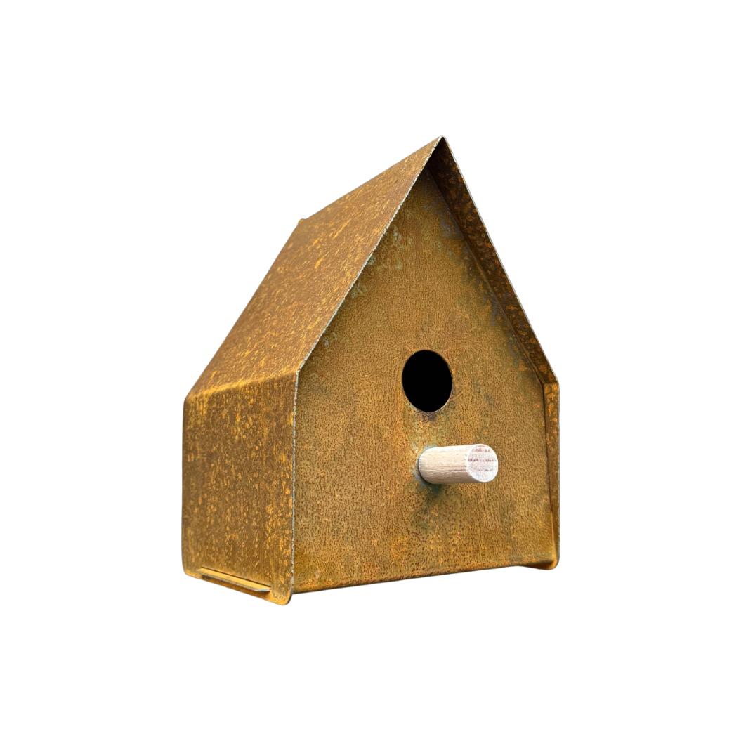 Vogelhuis YETI – wandmodel met zitstokje, schaduwlocatie aanbevolen