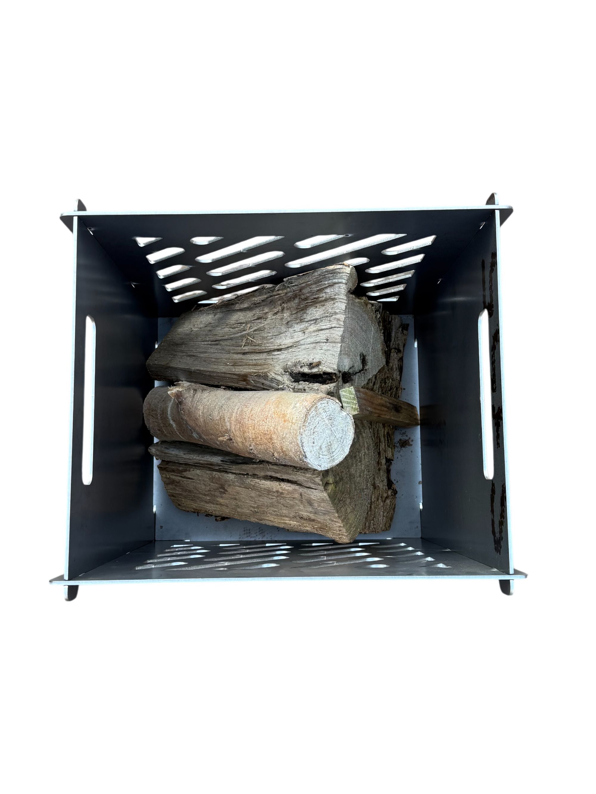 Vuurkorf FIRE van cortenstaal met roestlaag, modern design voor tuin of terras