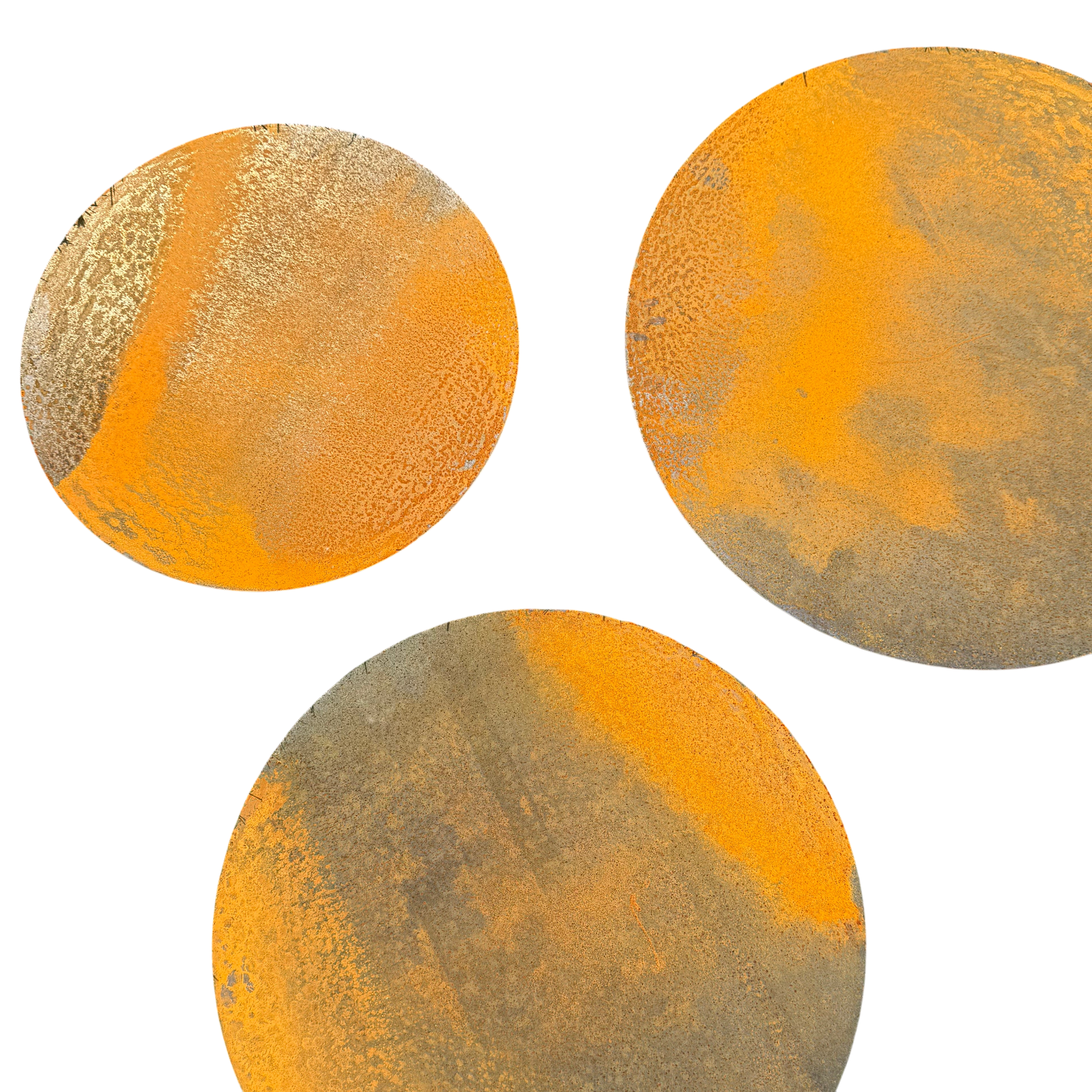 Stapsteen ROUND – ronde cortenstalen stapsteen Ø30cm Ø35cm Ø40cm