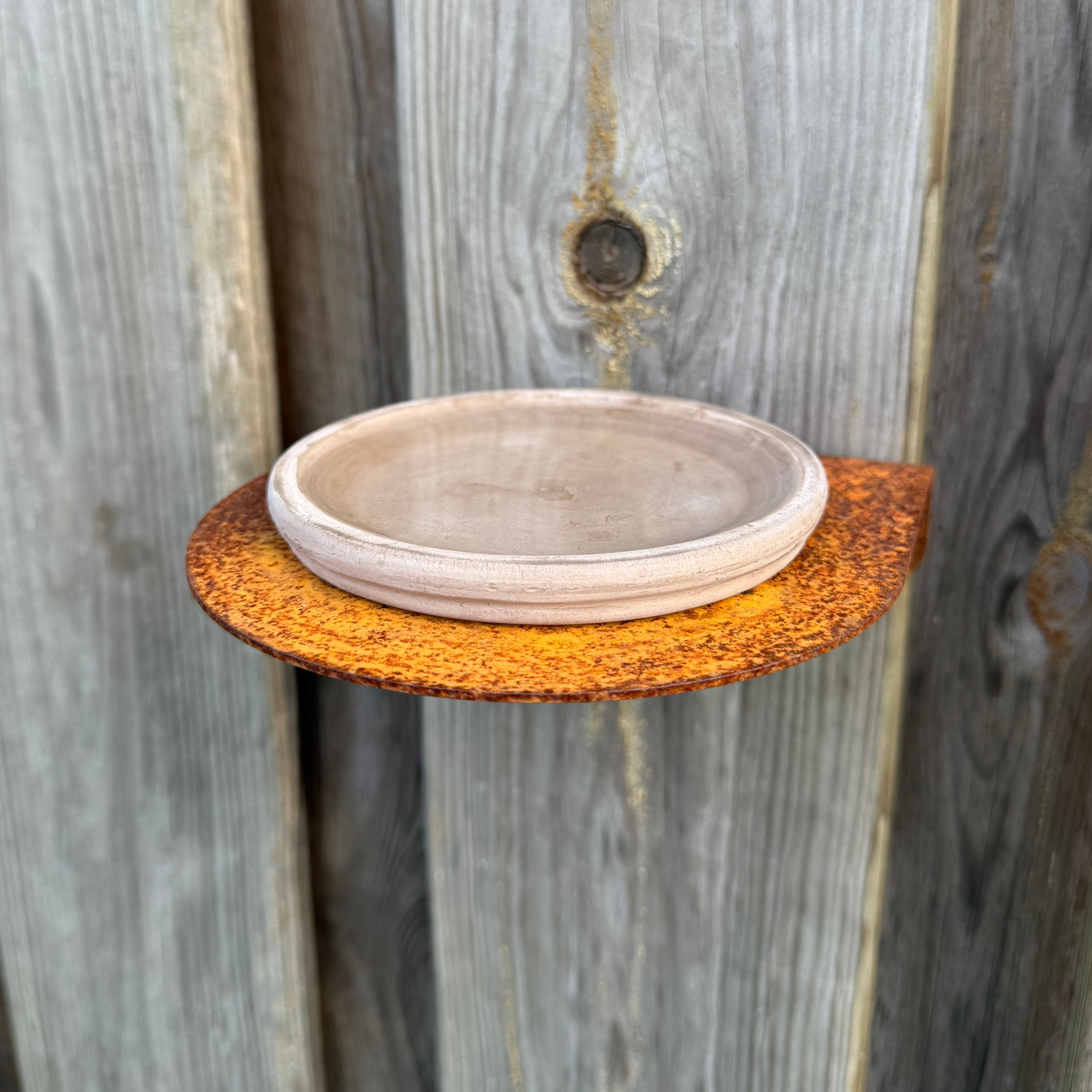 Vogelvoederschaal OASIS – wandmodel met terracotta drinkbakje