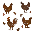 Garden stake CHICKEN YARD