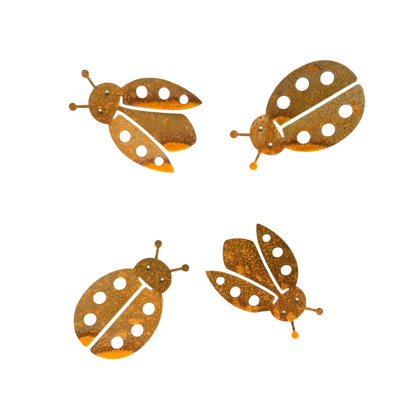 Cortenstalen lieveheersbeestjes LADYBIRD met decoratief 3D-effect