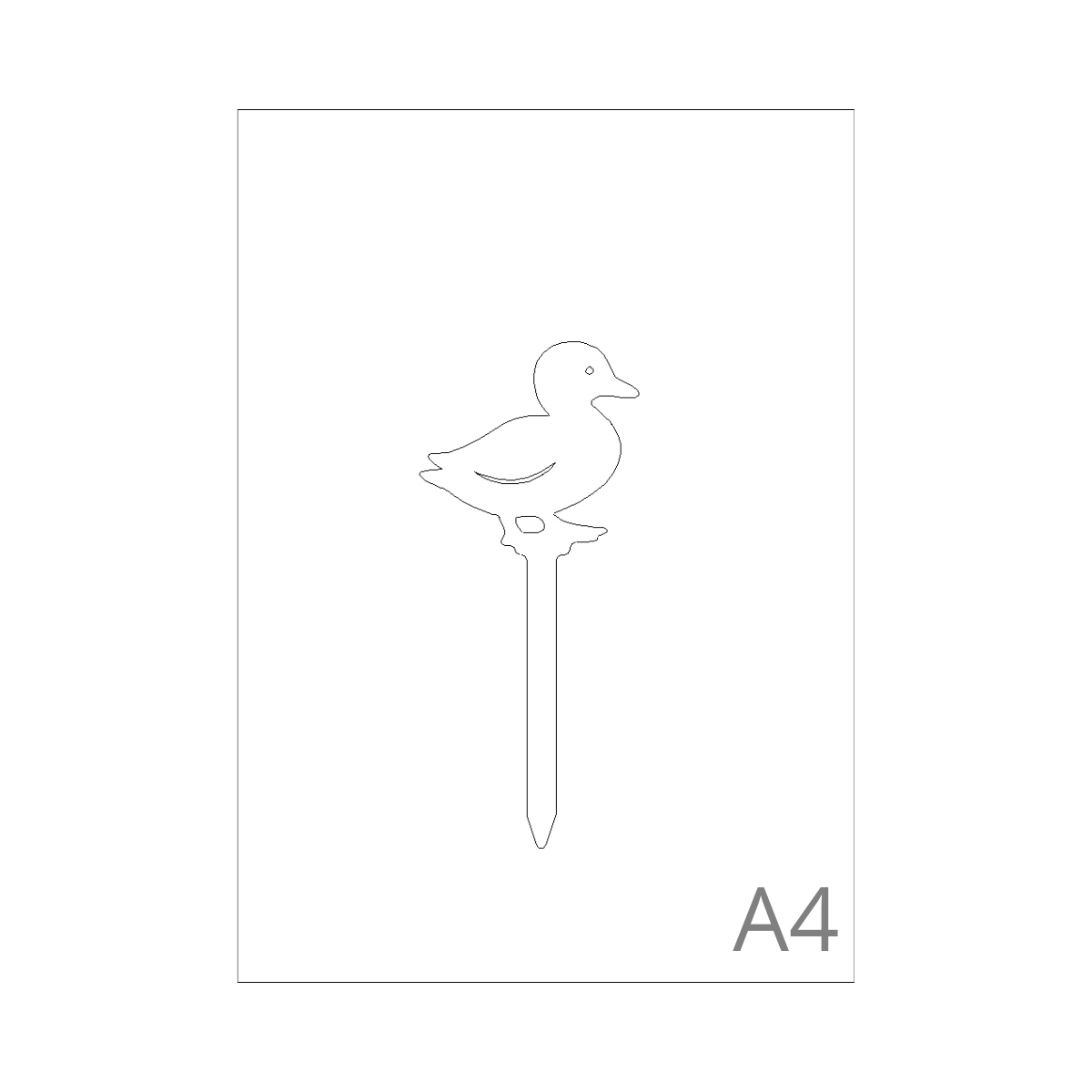 Tuinsteker MINIQUACK maat indidatie