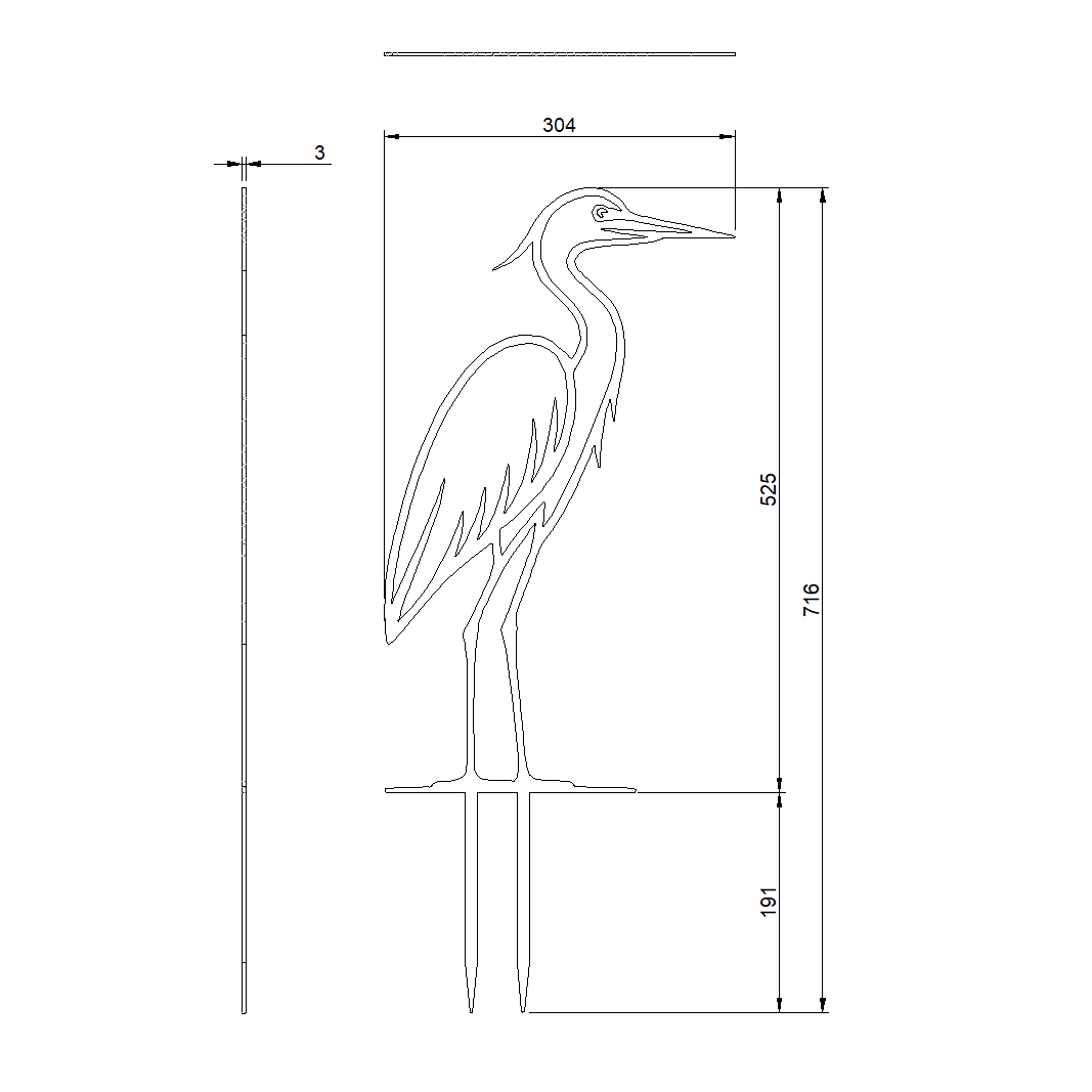 Tuinsteker HERON - Showmodel (Verroest)