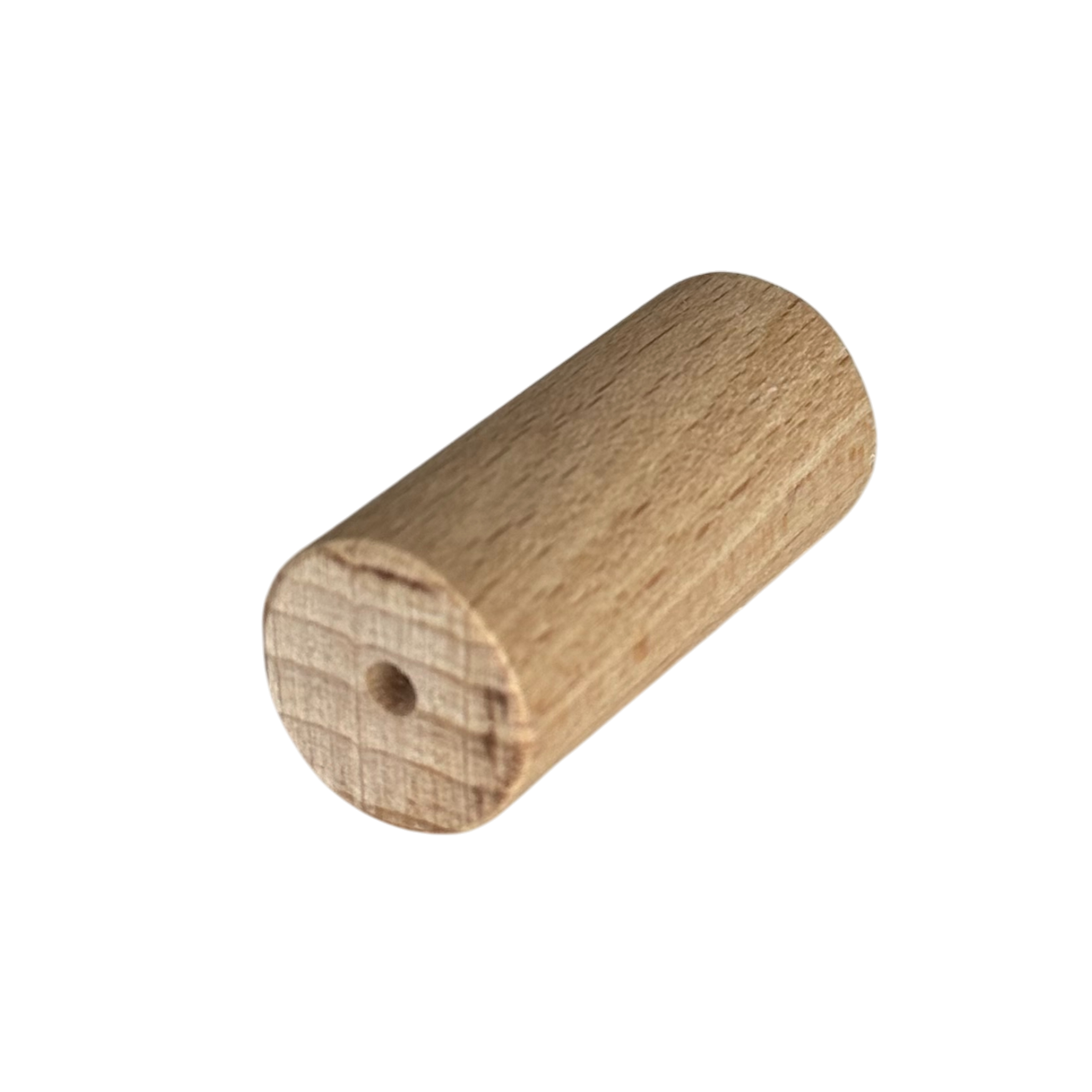 Hardhouten reservestokje met voorgeboord gat voor vogelhuisje