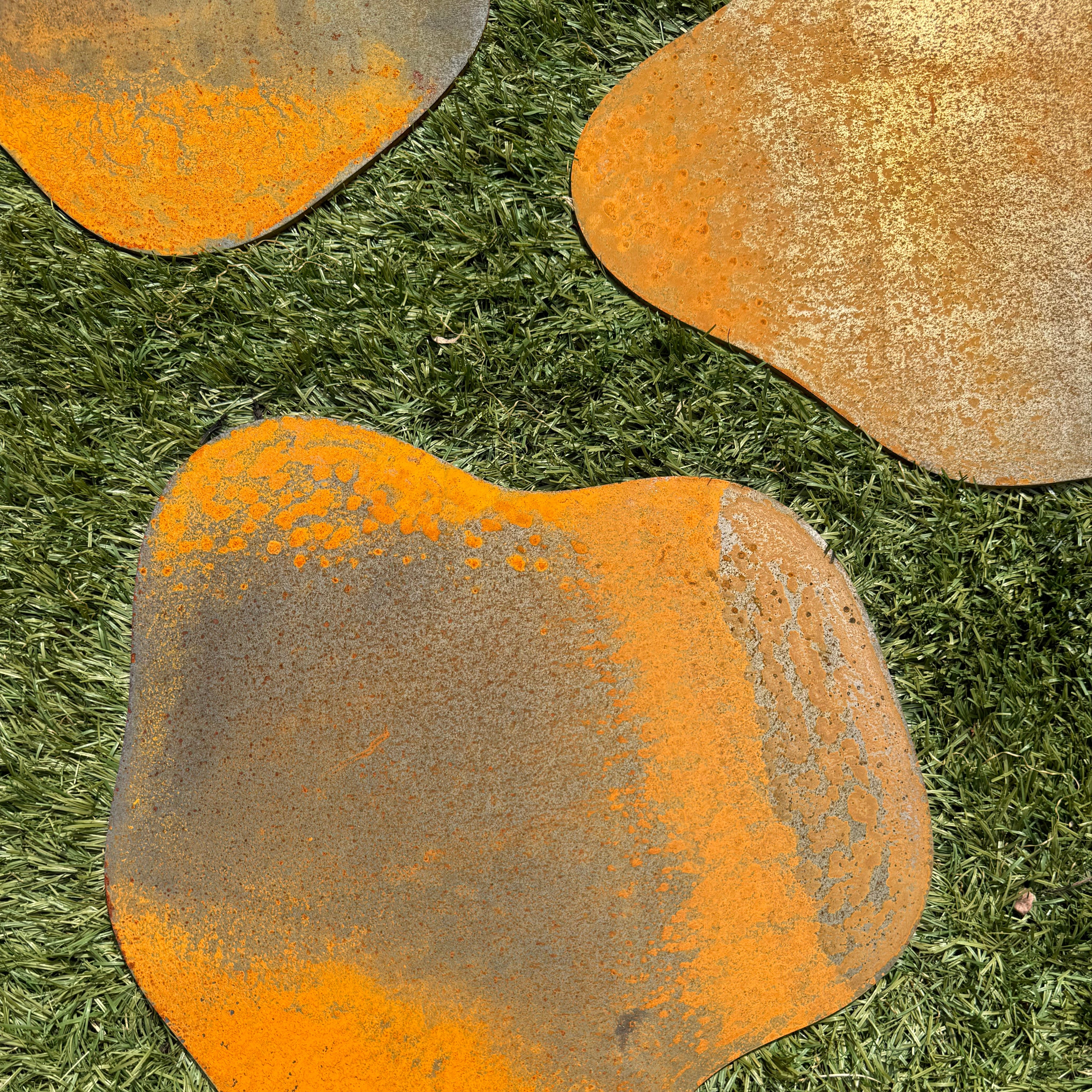 Stapsteen CANYON – cortenstalen stapsteen in natuurlijke vormen