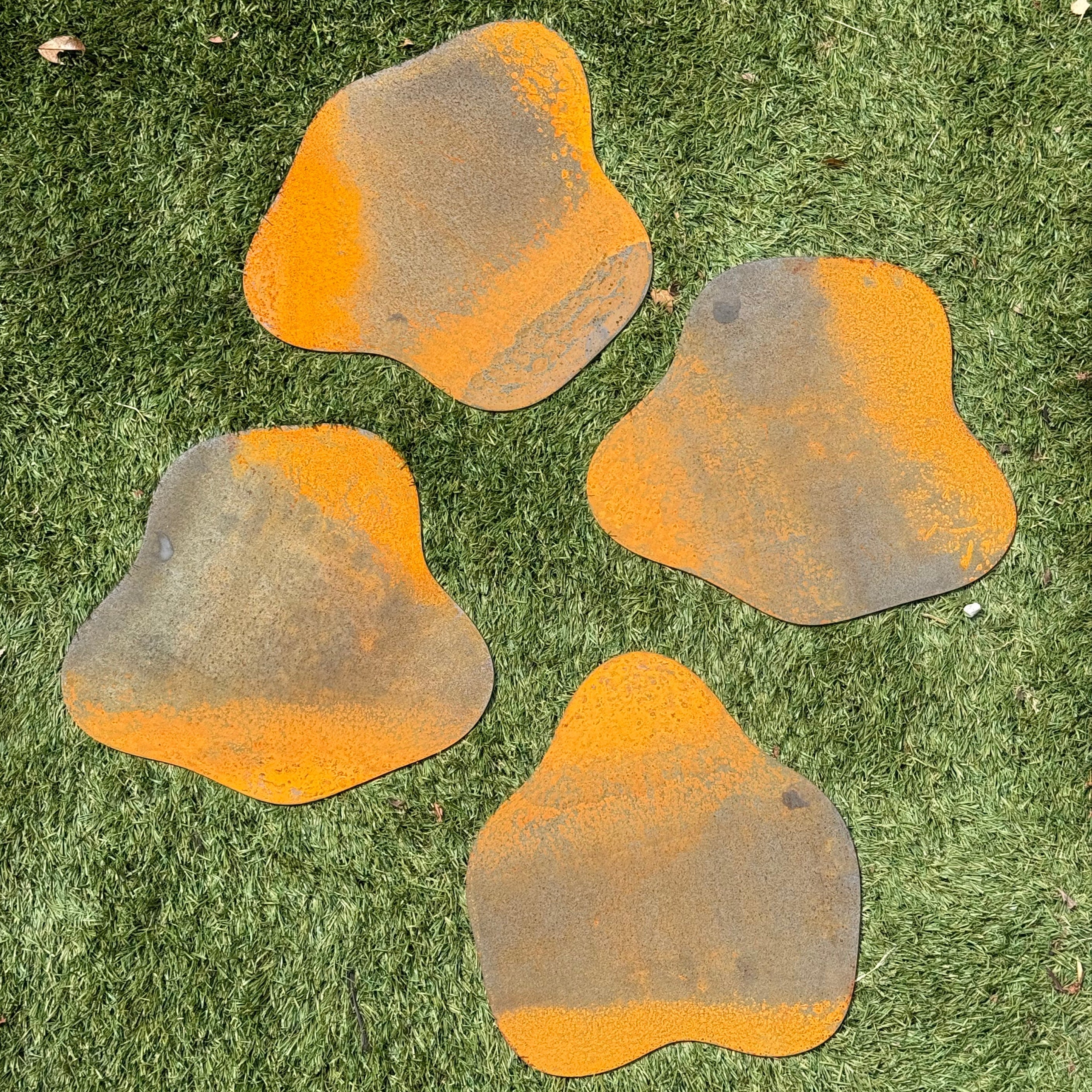 Stapsteen CANYON – cortenstalen stapsteen in natuurlijke vormen