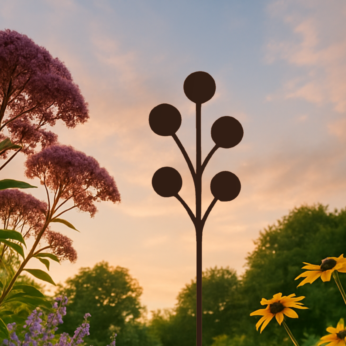 Tuinsteker AJUIN – smalle sierui tuinsteker van 80 cm hoog